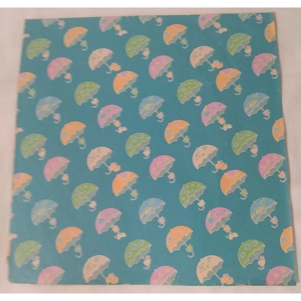 Vintage Wrapping‎ Paper Gift Wrap Lot Of 9 Sheets Assorted Kids Baby READ